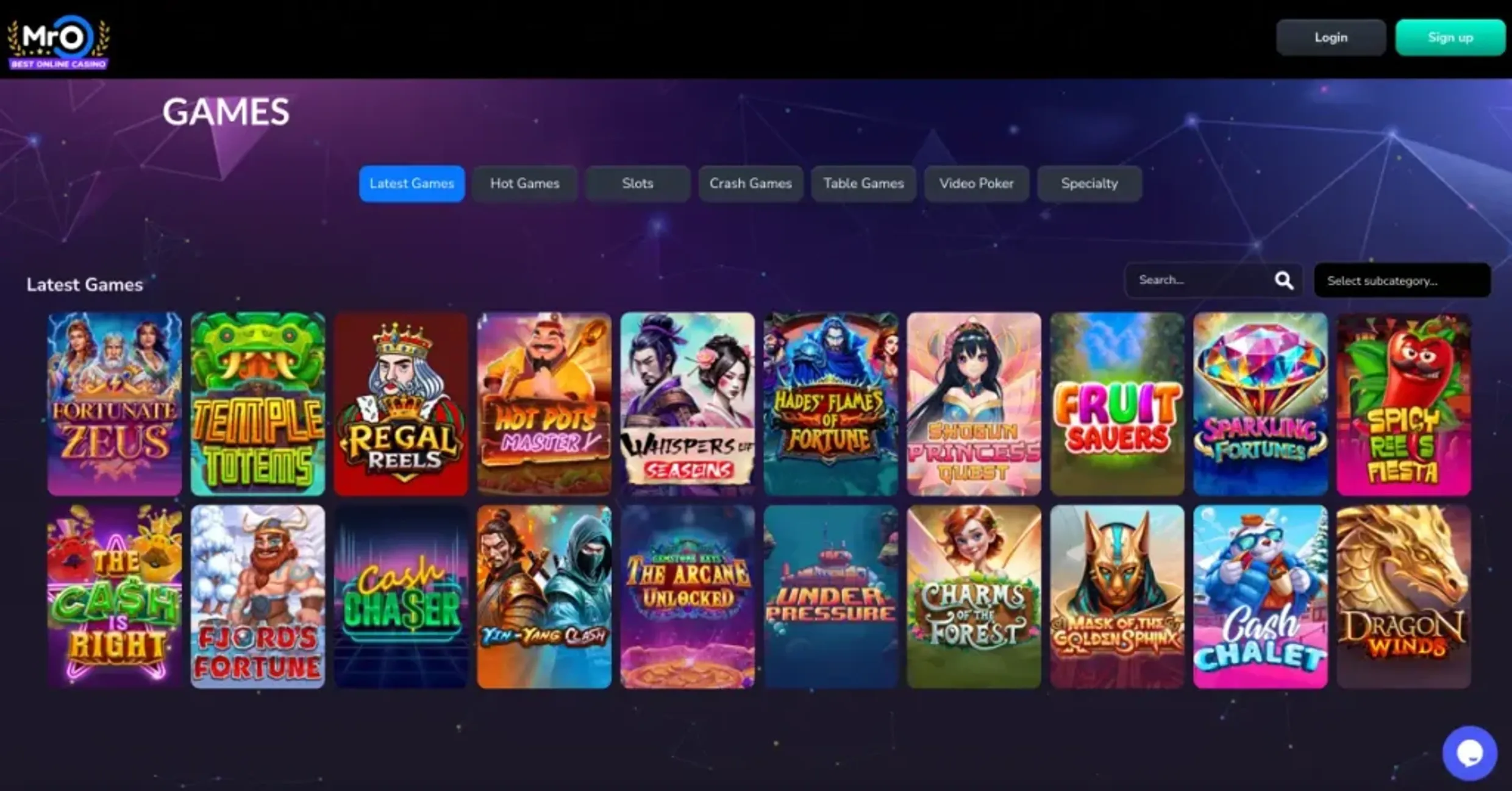 Mr. O Casino Games 1024x536
